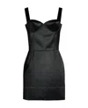 Maison Margiela Stitching Corset Dress Adjustable Straps In Black