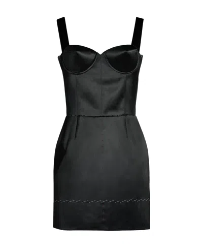 MAISON MARGIELA MAISON MARGIELA CONTRAST STITCH CORSET DRESS