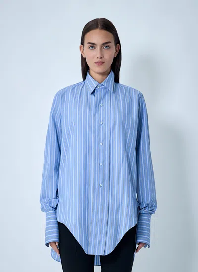 Maison Margiela Button-down Shirt In Blue