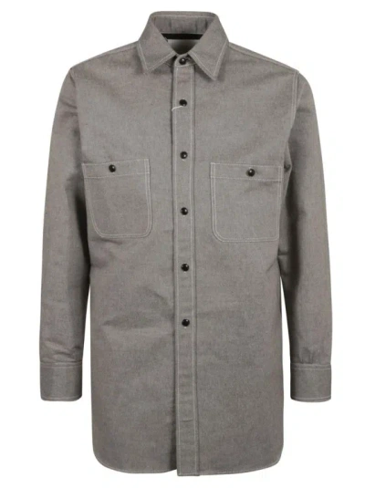 Maison Margiela Button Down Shirt In Grey