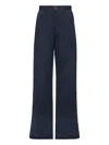 Maison Margiela Button-fastening Corduroy Trousers In Blue