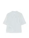 Maison Margiela Button Front Blouse In White