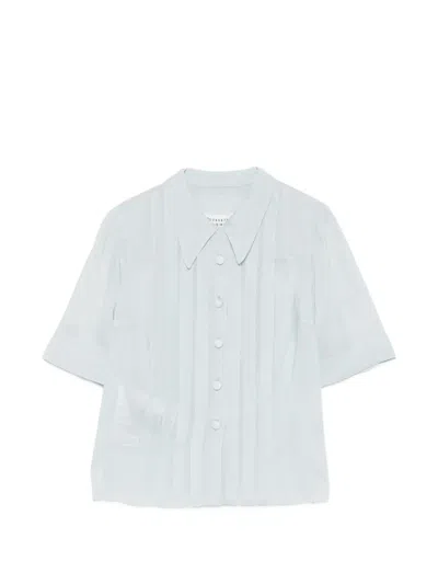 Maison Margiela Button Front Blouse In White