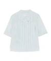 Maison Margiela Button Front Blouse In Blue