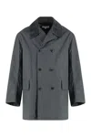 Maison Margiela Button-front Cotton Jacket In Grey