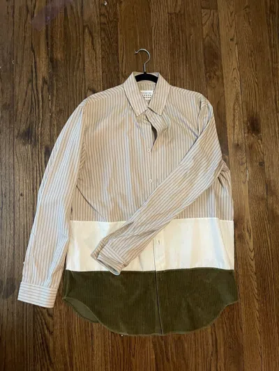 Pre-owned Maison Margiela Button Up In Beige