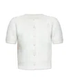 Maison Margiela Button-up Knitted Top In White