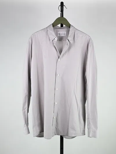 Pre-owned Maison Margiela Button Up Shirt In Light Grey