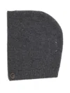 Maison Margiela Button Wool Cap In Gray
