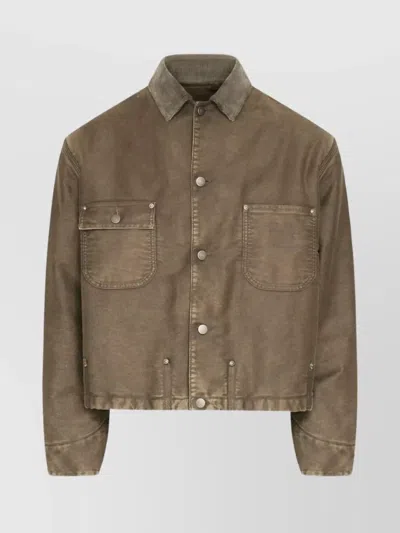 MAISON MARGIELA BUTTONED CORDUROY JACKET FLAP POCKETS