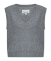 Maison Margiela Buttoned Long-sleeve Cardigan In Gray