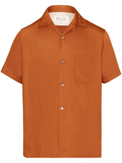 Maison Margiela C Short-sleeve Shirt In Orange