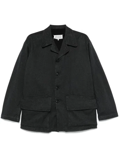 Maison Margiela Caban Jacket In Blue