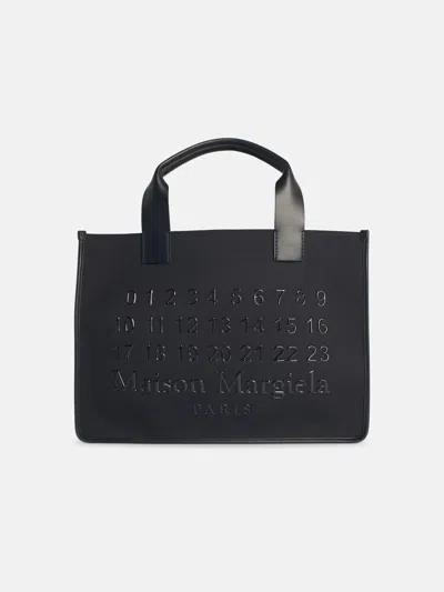 Maison Margiela 'cabas' Black Cotton Blend Bag