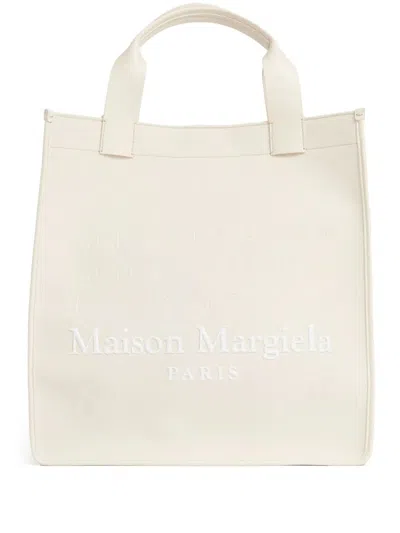 Maison Margiela Cabas Shopping Bag Vertical In Neutral