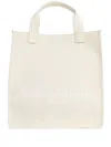 Maison Margiela Vertical Shopping Tote Bag In White