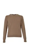 Maison Margiela Camel Cashmere Crewneck Sweater In Neutrals
