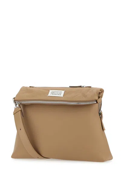 Maison Margiela Camel Leather Crossbody Bag In T2064