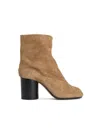Maison Margiela Camel Suede Tabi Ankle Boots In Neutral