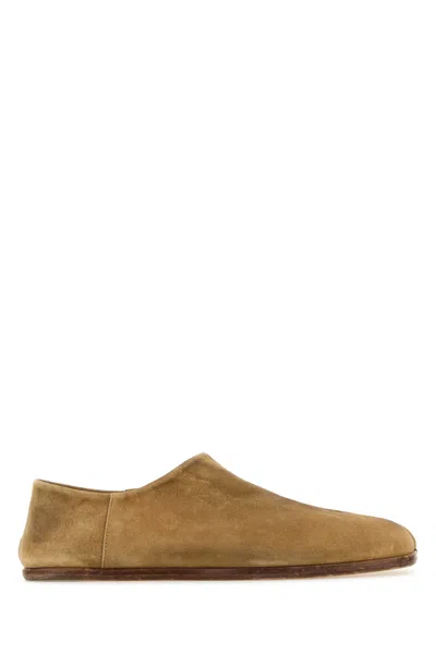 Maison Margiela Camel Suede Tabi Loafers