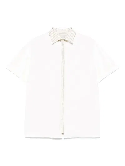 MAISON MARGIELA SHORT SLEEVED LAYERED COTTON SHIRT