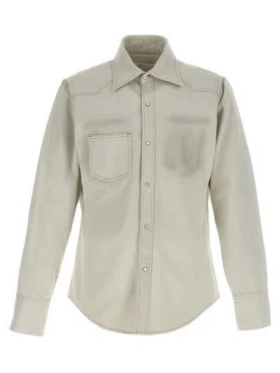 Maison Margiela Grey Camicia Denim In Gray