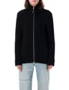Maison Margiela Black Cotton And Wool Cardigan In Black