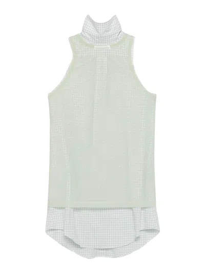 Maison Margiela Checked Shirt In Green
