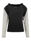 Maison Margiela Woman Top Charcoal Size M Cotton In Black