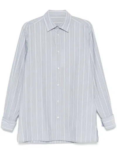 Maison Margiela Candy Striped Shirt In 001f