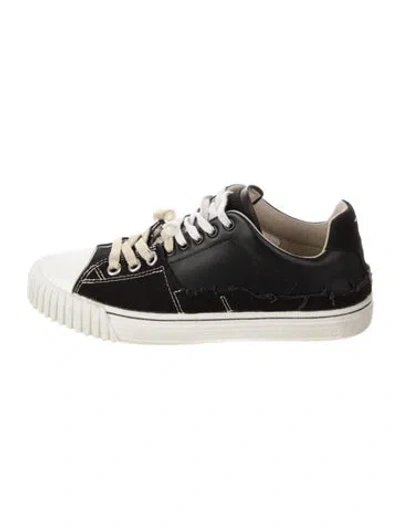Pre-owned Maison Margiela Canvas Sneakers In Black