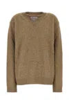 Maison Margiela Women's Biscuit Wool Blend Sweater In Beige
