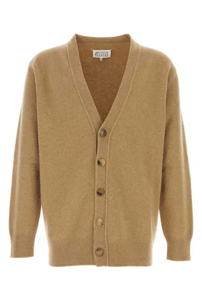MAISON MARGIELA CAPPUCCINO WOOL CARDIGAN