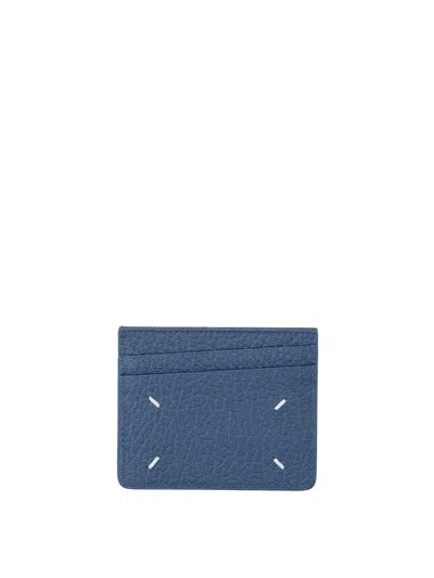 Maison Margiela Card Holder In Blue