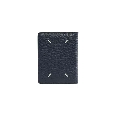 Pre-owned Maison Margiela Card Holder Clip 2 Keyring 'navy/grey' | Blue | Men's Size Onesize