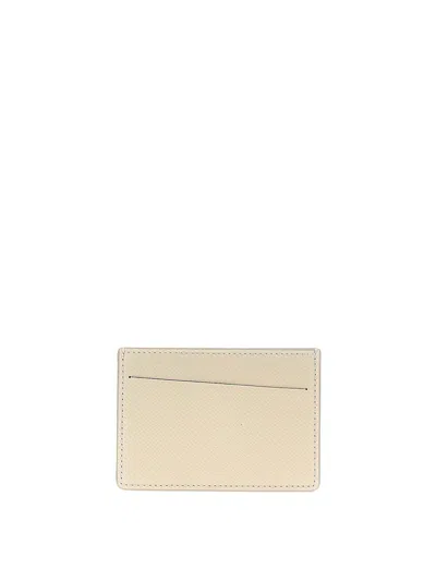 Maison Margiela Stitching Card Holder In Grey