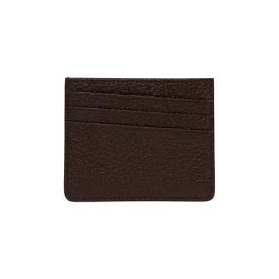 Pre-owned Maison Margiela Card Holder Slim 6cc 'brown' | Men's Size Onesize