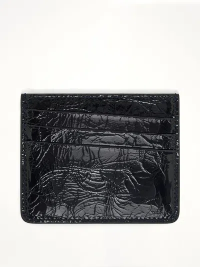 Maison Margiela Card Holder Slim 6cc In Navy