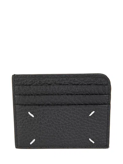 Maison Margiela Card Holder Slim Gam In Black