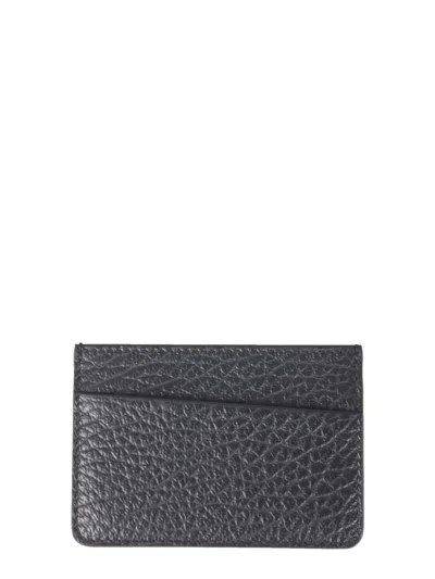 Maison Margiela Card Holder With Four Seams In Black