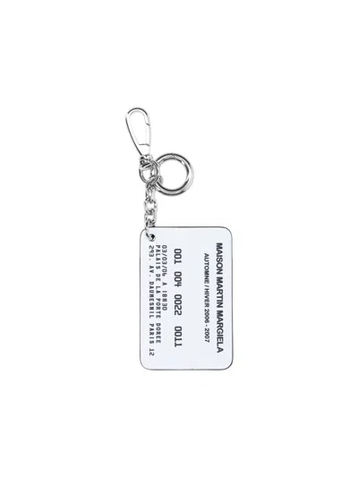 Maison Margiela Card Holder With Keychain In Black