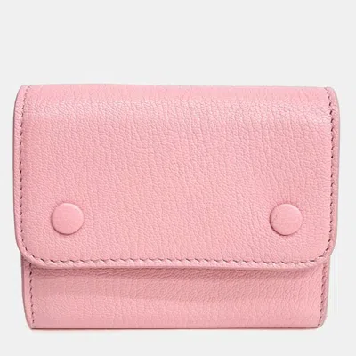 Pre-owned Maison Margiela Card Wallet In Pink
