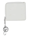 Maison Margiela Cardholder White Size - Cow Leather, Brass, Zinc, Steel, Aluminum