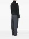 Maison Margiela Ribbed Wool Cardigan In Black