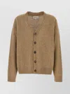 Maison Margiela Melange Cappuccino Wool Blend Cardigan