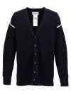 Maison Margiela V-neck Cardigan With Long Sleeves And Elbow Patches