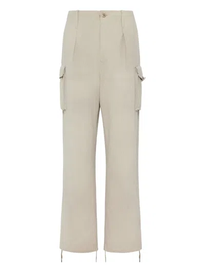 Maison Margiela Cargo Pocket Trousers In Neutral