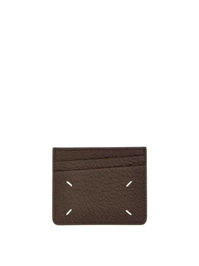 Maison Margiela Slim Card Holder In Brown