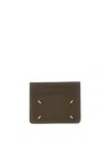 Maison Margiela Four Stitches Card Holder In Brown