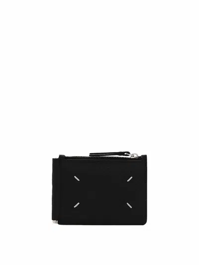Maison Margiela Logoed Card Holder In Negro